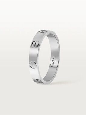Cartier Silver Tone Love Ring